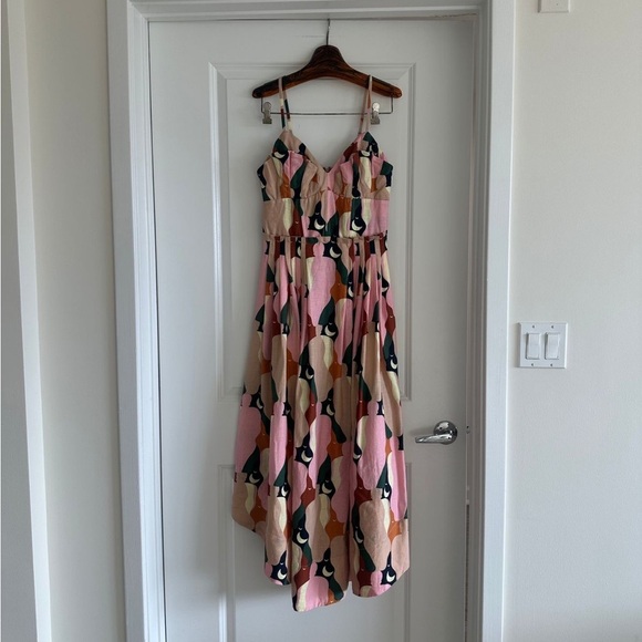 Farm Rio The Kiss Multicolor Sleeveless Midi Dress - Picture 6 of 10